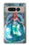 W3911 Cute Little Mermaid Aqua Spa Funda Carcasa Case y Caso Del Tirón Funda para Google Pixel Fold