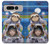 W3915 Raccoon Girl Baby Sloth Astronaut Suit Funda Carcasa Case y Caso Del Tirón Funda para Google Pixel Fold