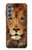 W2870 Lion King of Beasts Funda Carcasa Case y Caso Del Tirón Funda para Samsung Galaxy M34 5G