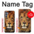 W2870 Lion King of Beasts Funda Carcasa Case y Caso Del Tirón Funda para Samsung Galaxy M34 5G