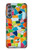 W3391 Abstract Art Mosaic Tiles Graphic Funda Carcasa Case y Caso Del Tirón Funda para Samsung Galaxy M34 5G