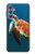 W3899 Sea Turtle Funda Carcasa Case y Caso Del Tirón Funda para Samsung Galaxy M34 5G