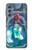 W3912 Cute Little Mermaid Aqua Spa Funda Carcasa Case y Caso Del Tirón Funda para Samsung Galaxy M34 5G
