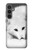 W2569 White Arctic Fox Funda Carcasa Case y Caso Del Tirón Funda para Samsung Galaxy S23 FE