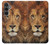 W2870 Lion King of Beasts Funda Carcasa Case y Caso Del Tirón Funda para Samsung Galaxy S23 FE