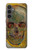 W3359 Vincent Van Gogh Skull Funda Carcasa Case y Caso Del Tirón Funda para Samsung Galaxy S23 FE