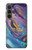 W3676 Colorful Abstract Marble Stone Funda Carcasa Case y Caso Del Tirón Funda para Samsung Galaxy S23 FE