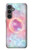 W3709 Pink Galaxy Funda Carcasa Case y Caso Del Tirón Funda para Samsung Galaxy S23 FE