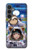 W3915 Raccoon Girl Baby Sloth Astronaut Suit Funda Carcasa Case y Caso Del Tirón Funda para Samsung Galaxy S23 FE