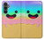 W3939 Ice Cream Cute Smile Funda Carcasa Case y Caso Del Tirón Funda para Samsung Galaxy S23 FE