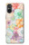 W3705 Pastel Floral Flower Funda Carcasa Case y Caso Del Tirón Funda para Sony Xperia 5 V