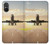 W3837 Airplane Take off Sunrise Funda Carcasa Case y Caso Del Tirón Funda para Sony Xperia 5 V