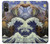 W3851 World of Art Van Gogh Hokusai Da Vinci Funda Carcasa Case y Caso Del Tirón Funda para Sony Xperia 5 V