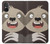 W3855 Sloth Face Cartoon Funda Carcasa Case y Caso Del Tirón Funda para Sony Xperia 5 V