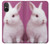 W3870 Cute Baby Bunny Funda Carcasa Case y Caso Del Tirón Funda para Sony Xperia 5 V