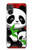 W3929 Cute Panda Eating Bamboo Funda Carcasa Case y Caso Del Tirón Funda para Sony Xperia 5 V