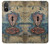 W3955 Vintage Keyhole Weather Door Funda Carcasa Case y Caso Del Tirón Funda para Sony Xperia 5 V