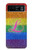W2900 Rainbow LGBT Lesbian Pride Flag Funda Carcasa Case y Caso Del Tirón Funda para Motorola Razr 40