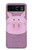 W3269 Pig Cartoon Funda Carcasa Case y Caso Del Tirón Funda para Motorola Razr 40