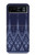 W3950 Textile Thai Blue Pattern Funda Carcasa Case y Caso Del Tirón Funda para Motorola Razr 40