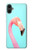 W3708 Pink Flamingo Funda Carcasa Case y Caso Del Tirón Funda para Samsung Galaxy A05
