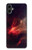 W3897 Red Nebula Space Funda Carcasa Case y Caso Del Tirón Funda para Samsung Galaxy A05