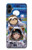 W3915 Raccoon Girl Baby Sloth Astronaut Suit Funda Carcasa Case y Caso Del Tirón Funda para Samsung Galaxy A05