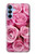 W2943 Pink Rose Funda Carcasa Case y Caso Del Tirón Funda para Samsung Galaxy A15 5G