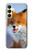 W0417 Fox Funda Carcasa Case y Caso Del Tirón Funda para Samsung Galaxy A25 5G