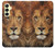 W2870 Lion King of Beasts Funda Carcasa Case y Caso Del Tirón Funda para Samsung Galaxy A25 5G