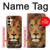 W2870 Lion King of Beasts Funda Carcasa Case y Caso Del Tirón Funda para Samsung Galaxy A25 5G