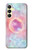 W3709 Pink Galaxy Funda Carcasa Case y Caso Del Tirón Funda para Samsung Galaxy A25 5G