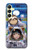 W3915 Raccoon Girl Baby Sloth Astronaut Suit Funda Carcasa Case y Caso Del Tirón Funda para Samsung Galaxy A25 5G