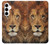 W2870 Lion King of Beasts Funda Carcasa Case y Caso Del Tirón Funda para Samsung Galaxy A35 5G