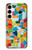 W3391 Abstract Art Mosaic Tiles Graphic Funda Carcasa Case y Caso Del Tirón Funda para Samsung Galaxy A35 5G
