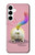W3923 Cat Bottom Rainbow Tail Funda Carcasa Case y Caso Del Tirón Funda para Samsung Galaxy A35 5G
