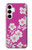 W3924 Cherry Blossom Pink Background Funda Carcasa Case y Caso Del Tirón Funda para Samsung Galaxy A35 5G