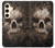 W0552 Skull Funda Carcasa Case y Caso Del Tirón Funda para Samsung Galaxy S24