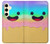 W3939 Ice Cream Cute Smile Funda Carcasa Case y Caso Del Tirón Funda para Samsung Galaxy S24