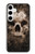 W0552 Skull Funda Carcasa Case y Caso Del Tirón Funda para Samsung Galaxy S24 Plus