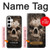 W0552 Skull Funda Carcasa Case y Caso Del Tirón Funda para Samsung Galaxy S24 Plus