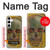 W3359 Vincent Van Gogh Skull Funda Carcasa Case y Caso Del Tirón Funda para Samsung Galaxy S24 Plus