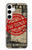 W3937 Text Top Secret Art Vintage Funda Carcasa Case y Caso Del Tirón Funda para Samsung Galaxy S24 Plus