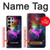 W2486 Rainbow Unicorn Nebula Space Funda Carcasa Case y Caso Del Tirón Funda para Samsung Galaxy S24 Ultra