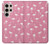 W2858 Pink Flamingo Pattern Funda Carcasa Case y Caso Del Tirón Funda para Samsung Galaxy S24 Ultra