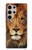 W2870 Lion King of Beasts Funda Carcasa Case y Caso Del Tirón Funda para Samsung Galaxy S24 Ultra