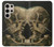 W3358 Vincent Van Gogh Skeleton Cigarette Funda Carcasa Case y Caso Del Tirón Funda para Samsung Galaxy S24 Ultra