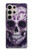 W3582 Purple Sugar Skull Funda Carcasa Case y Caso Del Tirón Funda para Samsung Galaxy S24 Ultra