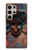 W3895 Pirate Skull Metal Funda Carcasa Case y Caso Del Tirón Funda para Samsung Galaxy S24 Ultra