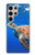 W3898 Sea Turtle Funda Carcasa Case y Caso Del Tirón Funda para Samsung Galaxy S24 Ultra